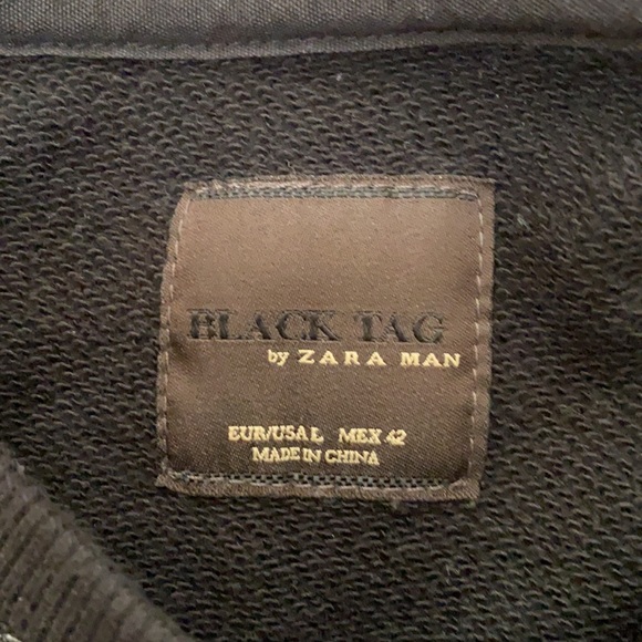 NWT Zara black crew neck with top design slim - Picture 3 of 3